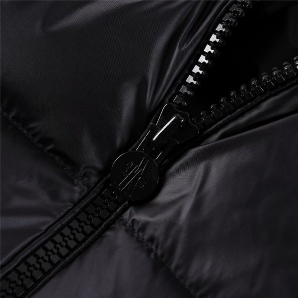 Jacket Puffer Moncler Black Hooded MCL012 - Image 5