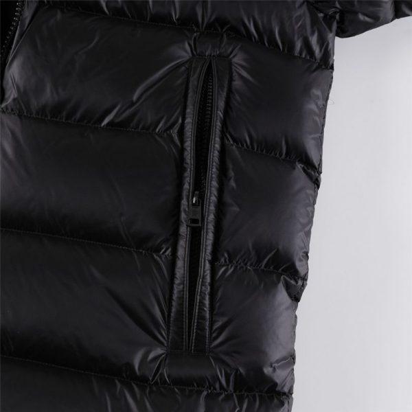 Jacket Puffer Moncler Black Hooded MCL012 - Image 6