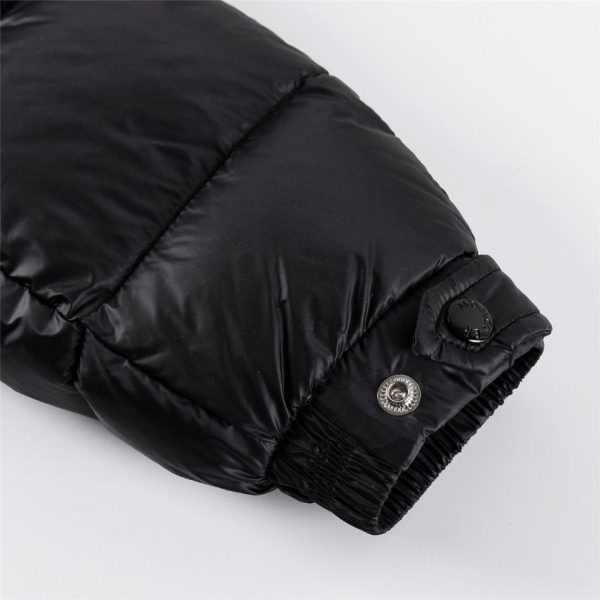 Jacket Puffer Moncler Black Hooded MCL012 - Image 7