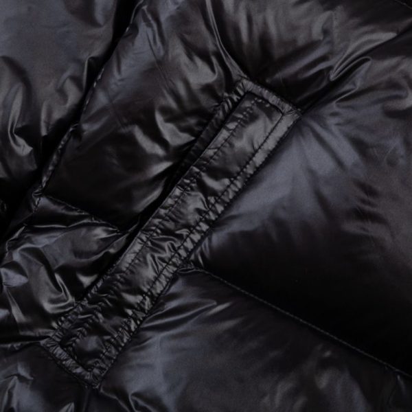 Jacket Puffer Moncler Black with Hood MCL013 - Image 5