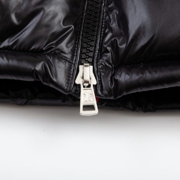Jacket Puffer Moncler Black with Hood MCL013 - Image 7