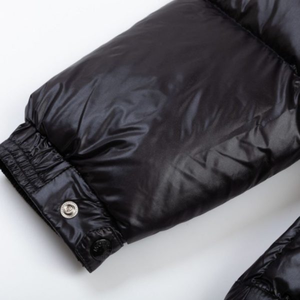 Jacket Puffer Moncler Black with Hood MCL013 - Image 11