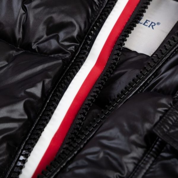 Jacket Puffer Moncler Black with Hood MCL013 - Image 12