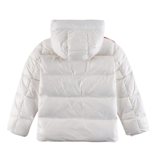 Jacket Puffer Moncler White Hooded MCL014 - Image 2
