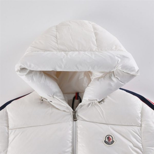 Jacket Puffer Moncler White Hooded MCL014 - Image 3