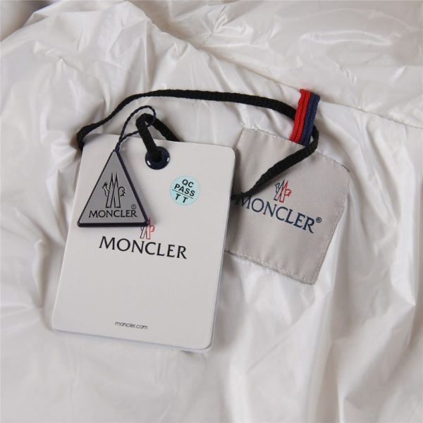 Jacket Puffer Moncler White Hooded MCL014 - Image 5