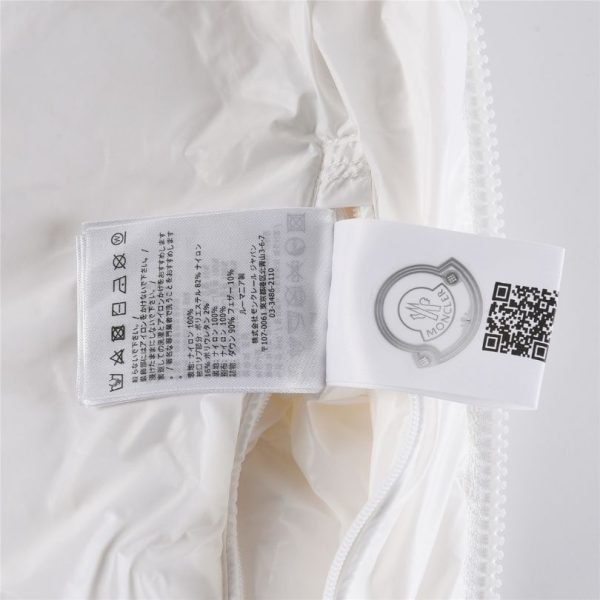 Jacket Puffer Moncler White Hooded MCL014 - Image 6