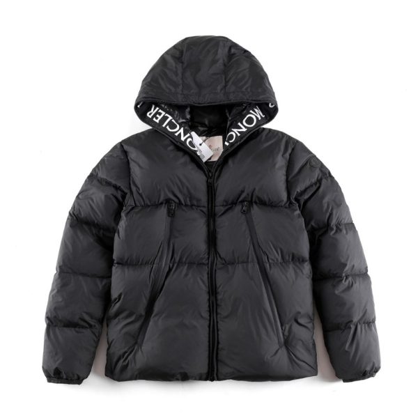 d115651_8415-1.jpg Jacket Puffer Moncler Hooded Black MCL017 - Image 1