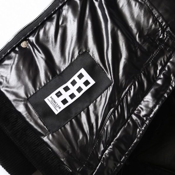 Jacket Puffer Moncler with Logo Trim Hood MCL019 - Image 8