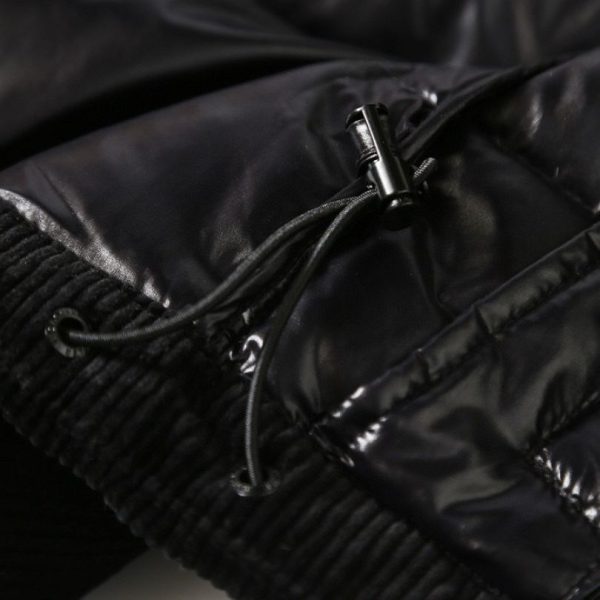 Jacket Puffer Moncler with Logo Trim Hood MCL019 - Image 10