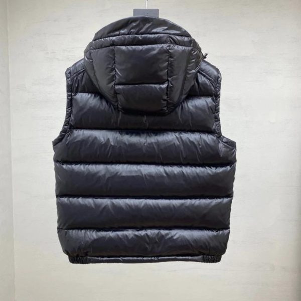 Vest Puffer Moncler with Hood Black MCL021 - Image 2