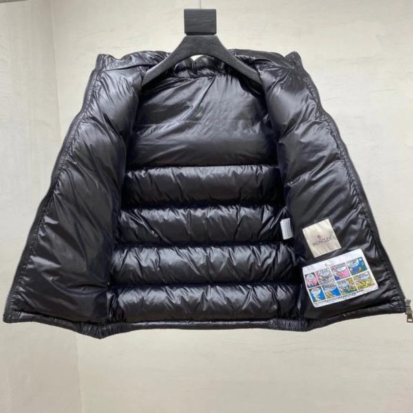 Vest Puffer Moncler with Hood Black MCL021 - Image 3