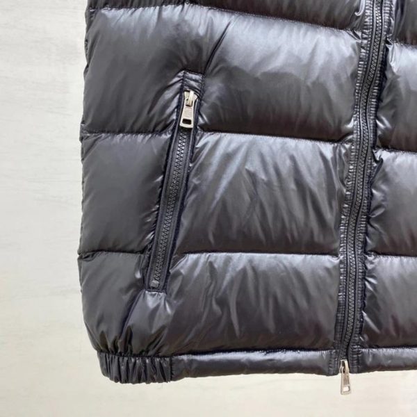 Vest Puffer Moncler with Hood Black MCL021 - Image 5