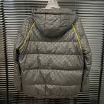 Jacket Puffer Gucci GG Monogram Hooded GC111 - Image 2