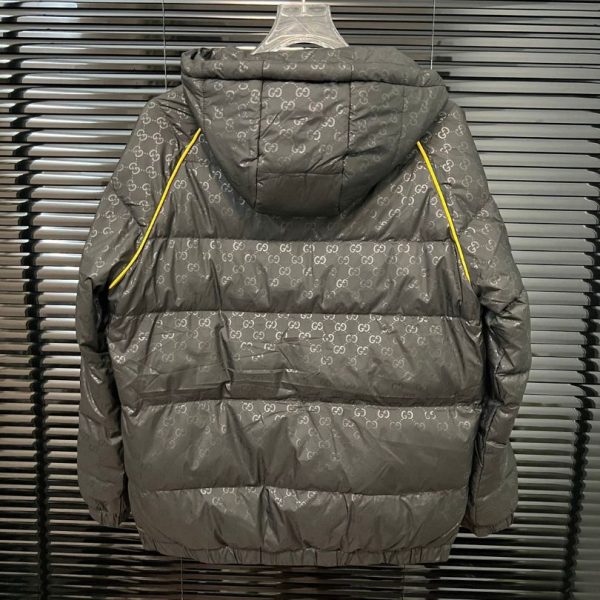 Jacket Puffer Gucci GG Monogram Hooded GC111 - Image 2