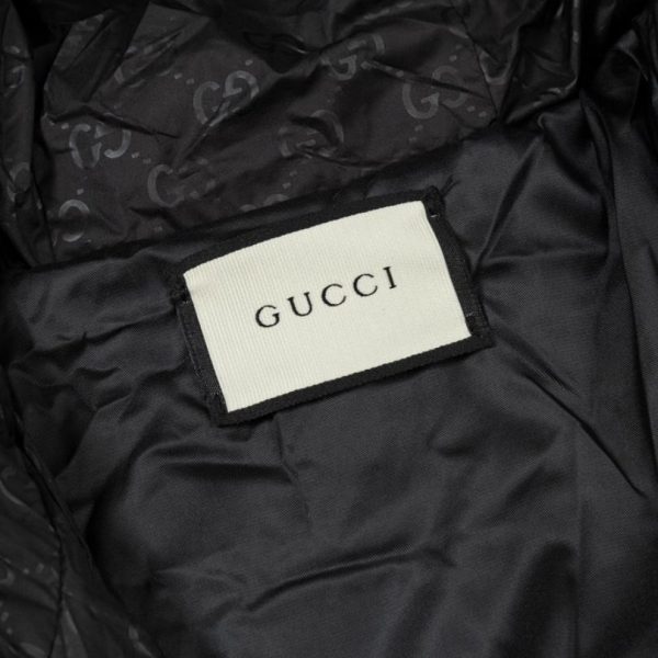 Jacket Puffer Gucci GG Monogram Hooded GC111 - Image 9
