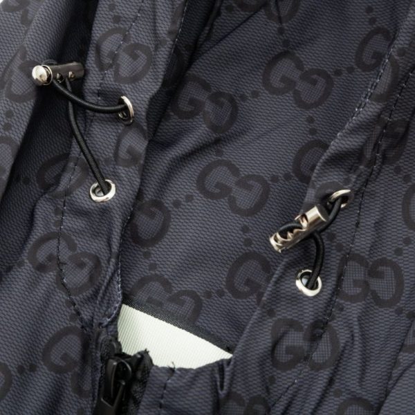 Jacket Windbreaker Gucci Monogram Beige Brown GC112 - Image 6