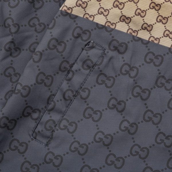 Jacket Windbreaker Gucci Monogram Beige Brown GC112 - Image 8