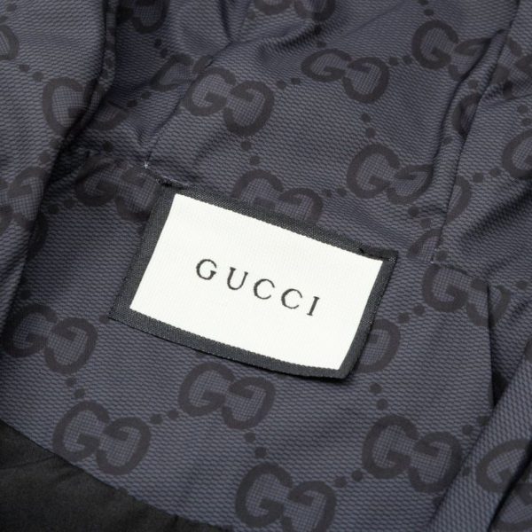 Jacket Windbreaker Gucci Monogram Beige Brown GC112 - Image 10