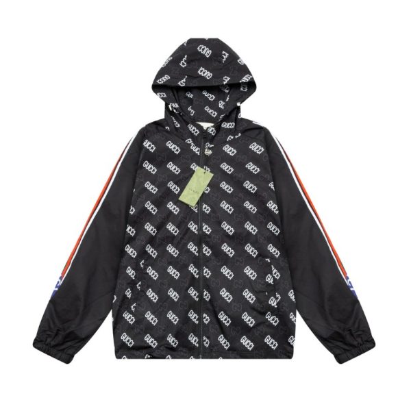 d115813_9250-1.jpg Jacket Windbreaker Gucci Monogram Gray GC113 - Image 1