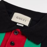 Polo Gucci Vertical Stripe Logo GC118 - Image 10