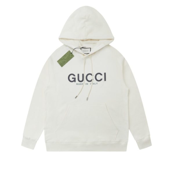 d116023_6463-1.jpg Hoodie Gucci Made in Italy Logo GC119 - Image 1