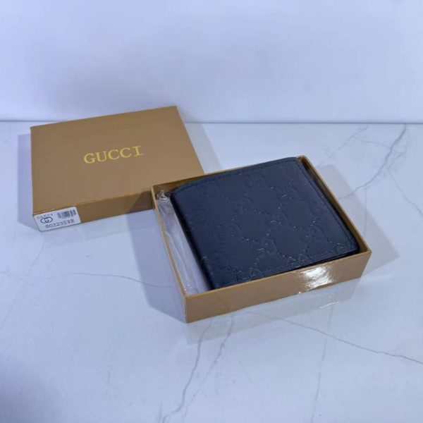 Wallet Gucci Black Embossed Leather GC121 - Image 8