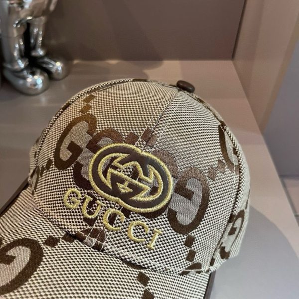 Cap Gucci GG Monogram Beige Baseball GC123 - Image 5