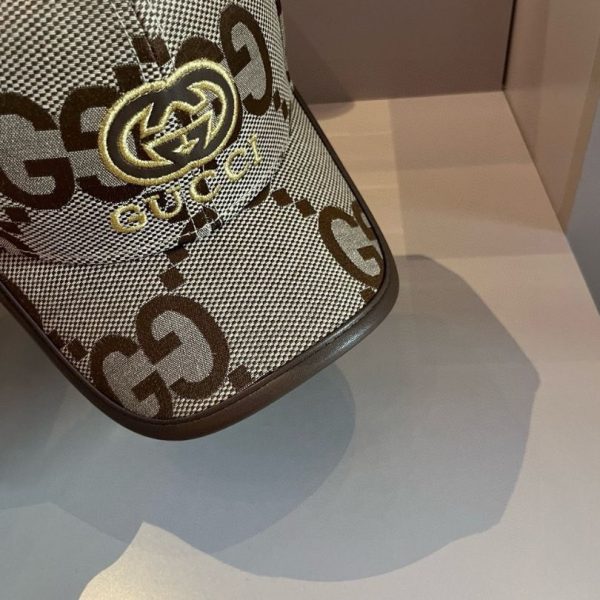 Cap Gucci GG Monogram Beige Baseball GC123 - Image 7
