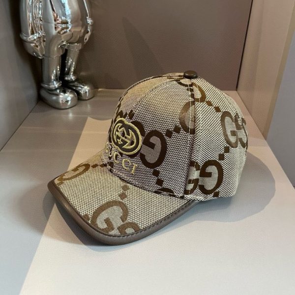 Cap Gucci GG Monogram Beige Baseball GC123 - Image 8