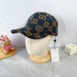 Cap Gucci GG Monogram Black and Brown GC124 - Image 3