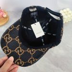 Cap Gucci GG Monogram Black and Brown GC124 - Image 4