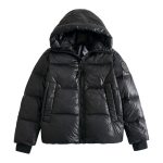 Jacket Puffer Canada Goose Black with Hood CDG004