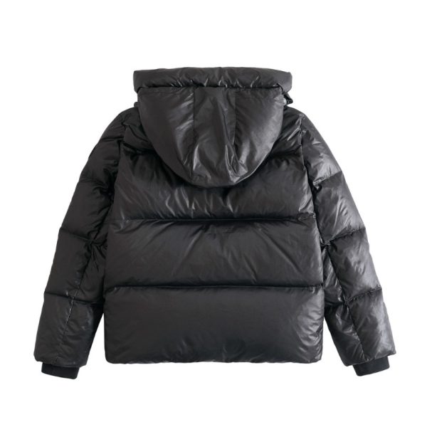 Jacket Puffer Canada Goose Black with Hood CDG004 - Image 2