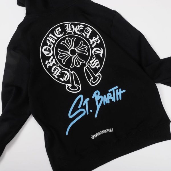 Hoodie Chrome Hearts St. Barth Black CH082 - Image 4