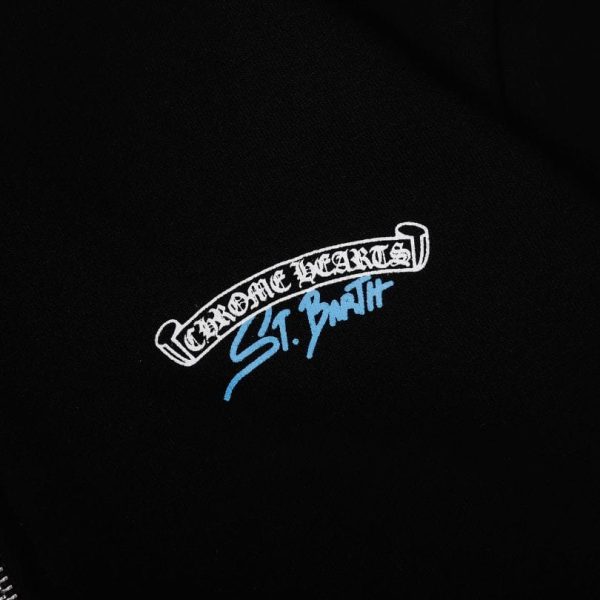 Hoodie Chrome Hearts St. Barth Black CH082 - Image 5
