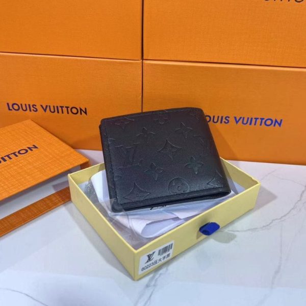 Wallet Louis Vuitton Embossed Monogram in Black LV067 - Image 4