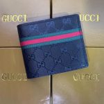 Wallet Gucci Monogram with Green-Red Web Stripe GC132