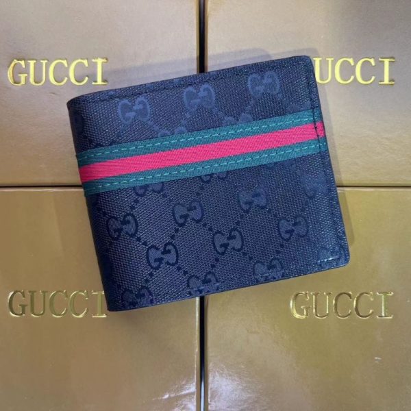 d116722_25635-1.jpg Wallet Gucci Monogram with Green-Red Web Stripe GC132 - Image 1