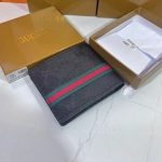 Wallet Gucci Monogram with Green-Red Web Stripe GC132 - Image 3