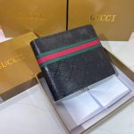 Wallet Gucci Monogram with Green-Red Web Stripe GC132 - Image 6