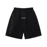 Shorts Essentials Black with Logo Print EST001