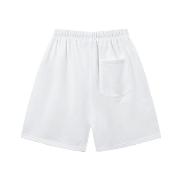 Shorts Essentials White with Logo Print EST002 - Image 2