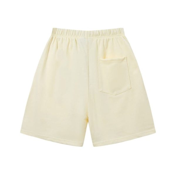 Shorts Essentials Cream with Logo Print EST003 - Image 2