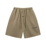 Shorts Essentials Beige with Logo Print EST004