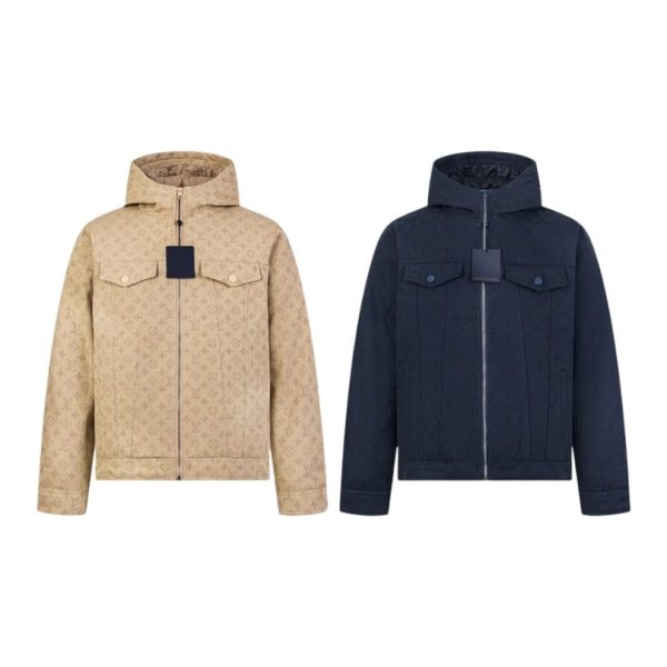Jacket Denim Hooded Louis Vuitton Monogram LV070 - Image 2
