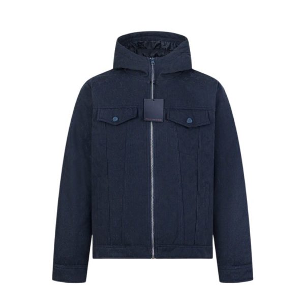 Jacket Denim Hooded Louis Vuitton Monogram LV070 - Image 3