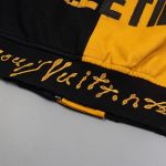 Jacket Louis Vuitton LV Malletier Black Yellow LV072 - Image 6