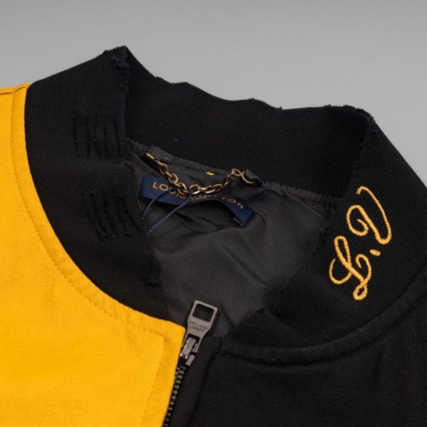 Jacket Louis Vuitton LV Malletier Black Yellow LV072 - Image 8
