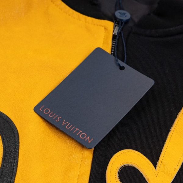 Jacket Louis Vuitton LV Malletier Black Yellow LV072 - Image 9